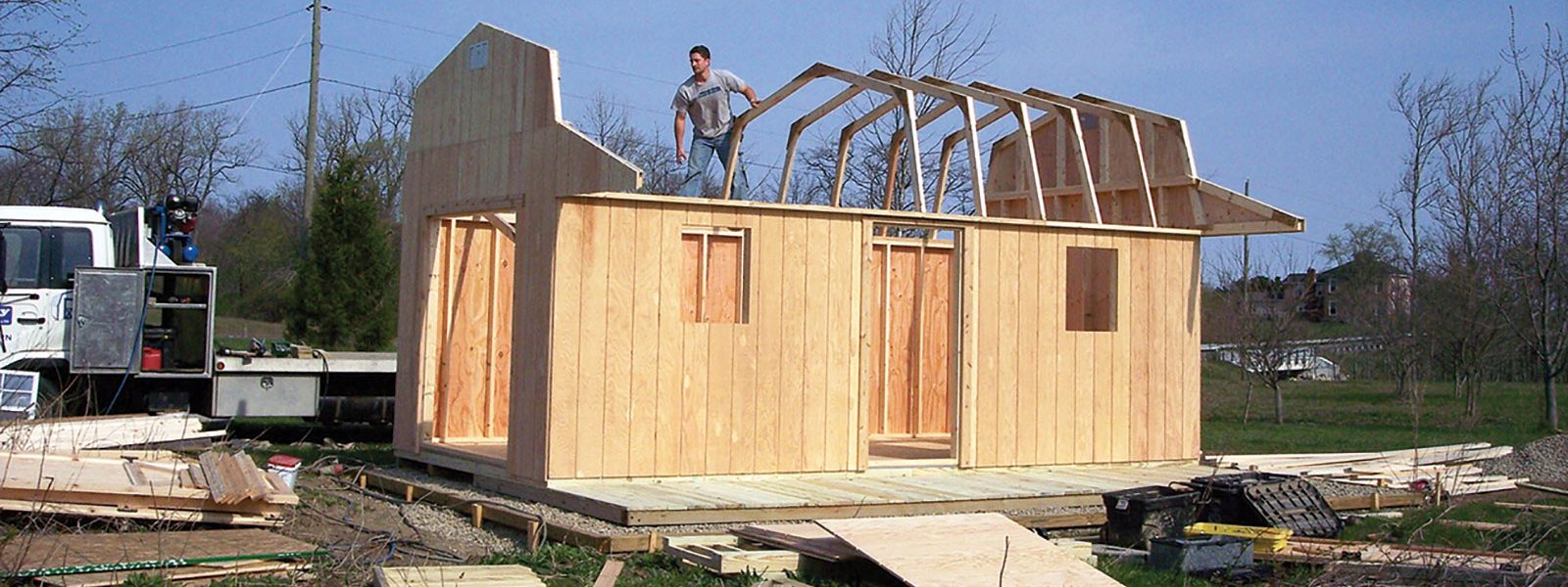 shed being built