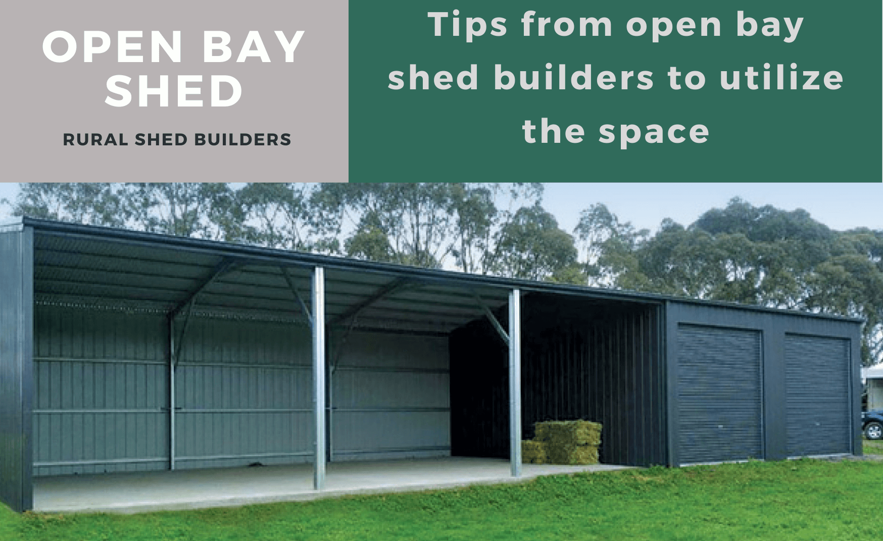 open bay sheds